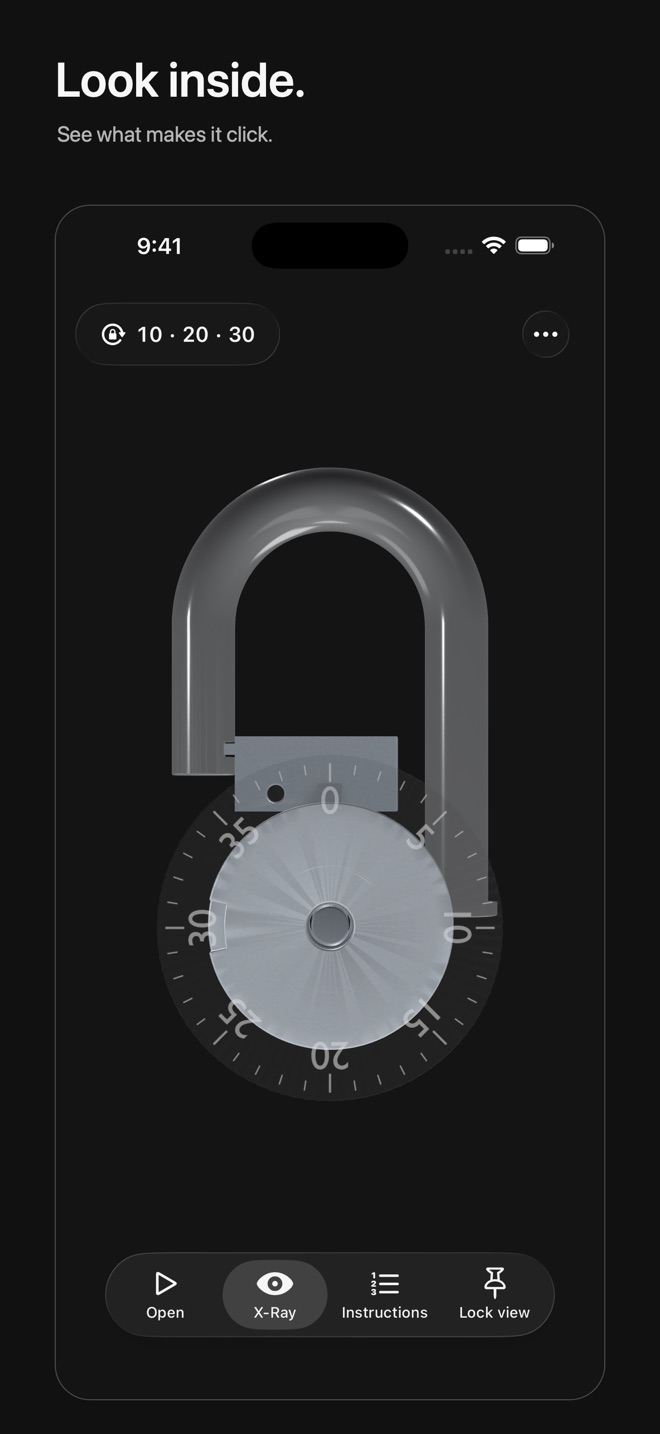 Look inside. X-Ray shows what makes it click.